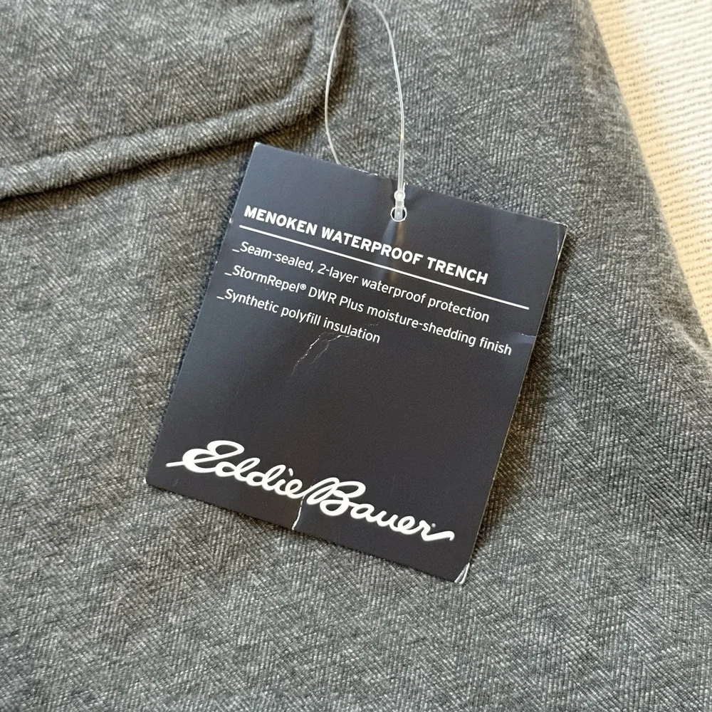 EDDIE BAUER NEW $299 Mens 650 Down Waterproof Hooded Jacket Size XL Camo Winter